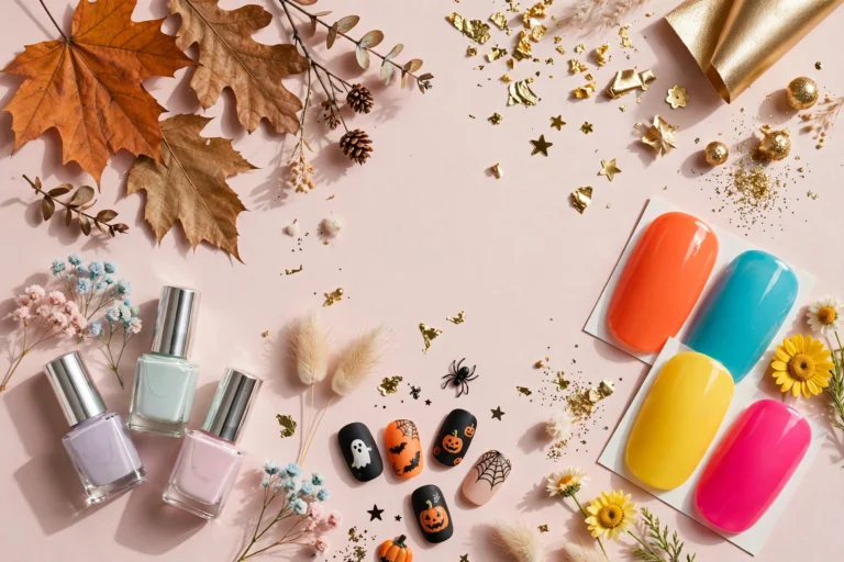 Seasonal nail designs for Halloween, Christmas, spring, summer, and special occasions.